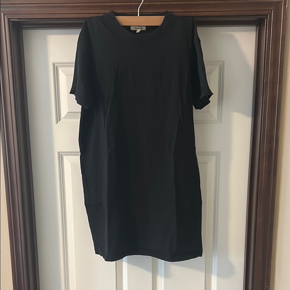 MADEWELL Black 100% Cotton T-Shirt Dress